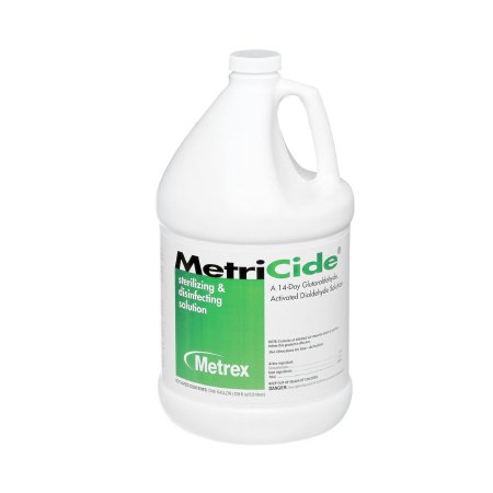 Glutaraldehyde High-Level Disinfectant MetriCide™ Activation Required Liquid 1 gal. Jug Max 14 Day Reuse (1/EA 4/CS) by Metrex Research Corporation  ID 10-1400